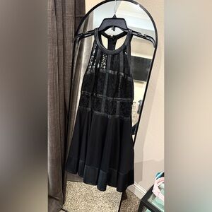 Bebe Fit and Flare T-Strap Dress Size 10. As seen on Nora- Vampire Diaries
